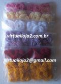 Kit C/ 10 Flores De Croche P/ Blusas Cachecol Tic Tac etc.